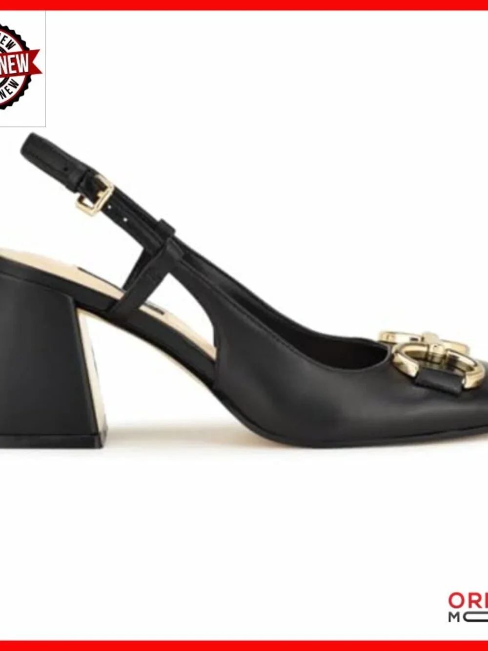Leather Square Toe Block Heel Pumps Slip Resistant Dress Shoes